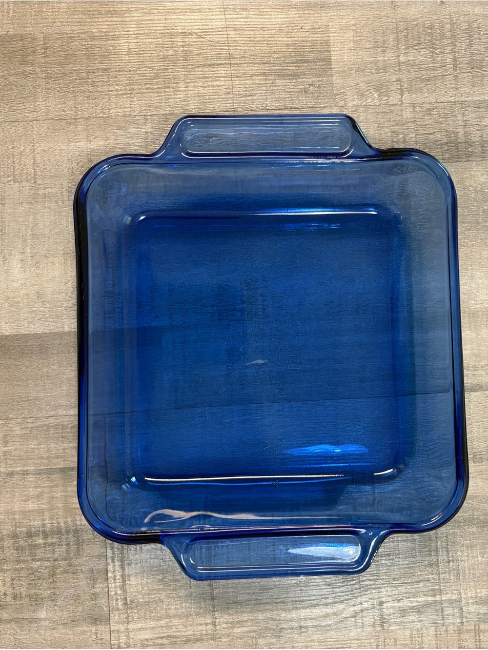 Cobalt Blue Anchor Hocking Square 8.5x8.5' 2 Quart Glass Baking Dish Pan